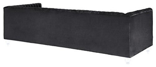 Aviator Grey Velvet Sofa - Grey