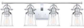 Grant 4-Light Bath Vanity, Polished Chrome