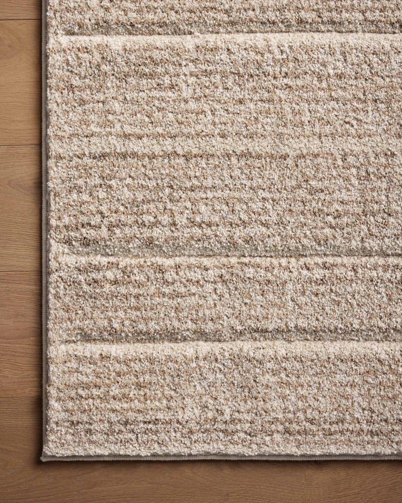 Loloi Silas Oatmeal / Clay 3'-7" x 5'-7" Accent Rug