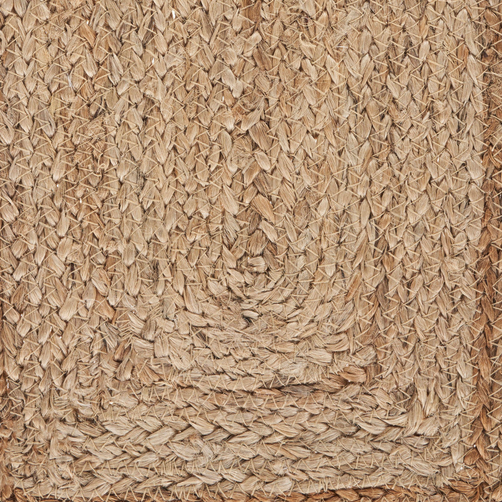 Tri-toned Bleach Organic Jute Table Top Set, 1'1" X 1'7"