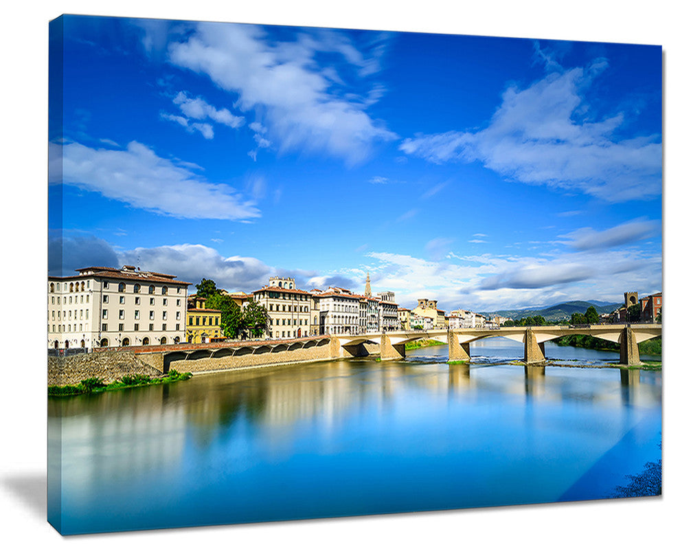 "Ponte Alle Grazie Florence Italy" Seashore Wall Art, 20"x12"