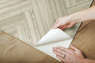 Hermosa Herringbone Brown Peel and Stick Wallpaper