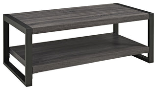 angelo:HOME 48" Industrial Coffee Table - Charcoal