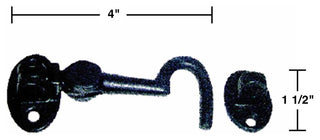 Iron Cabin Hook Eye Lock for Gates and Doors 4.5 Inch