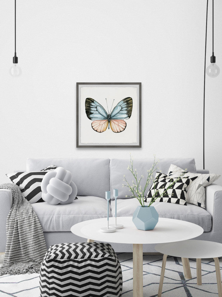 "Tropical Butterfly" Framed Painting Print, 24x24