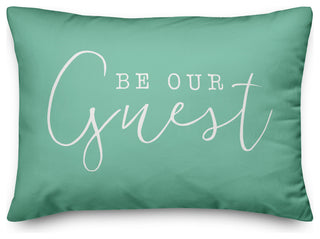 Be Our Guest Outdoor Lumbar Pillow