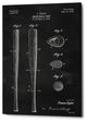 Epic Graffiti "Baseball Bat Blueprint Patent Chalkboard" Giclee Canvas, 12"x18"