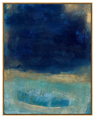 Deep Blue 1 Fine Art Print, Gold, 36"x30"