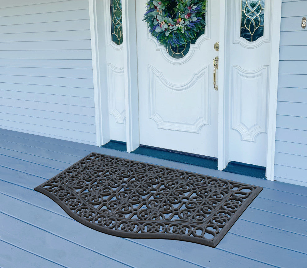 A1HC Large Floor Door Mat, Rubber Grill Drainable Design, Anti Fatigue, 24"x39"