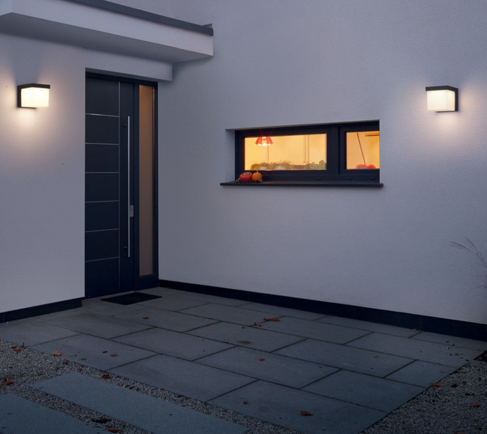 Yangtze LED Outdoor Wall Sconce, Charcoal