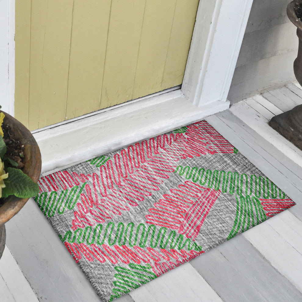 Indoor/Outdoor Sedona SN11 Fruity Machine Washable 1'8" x 2'6" Rug