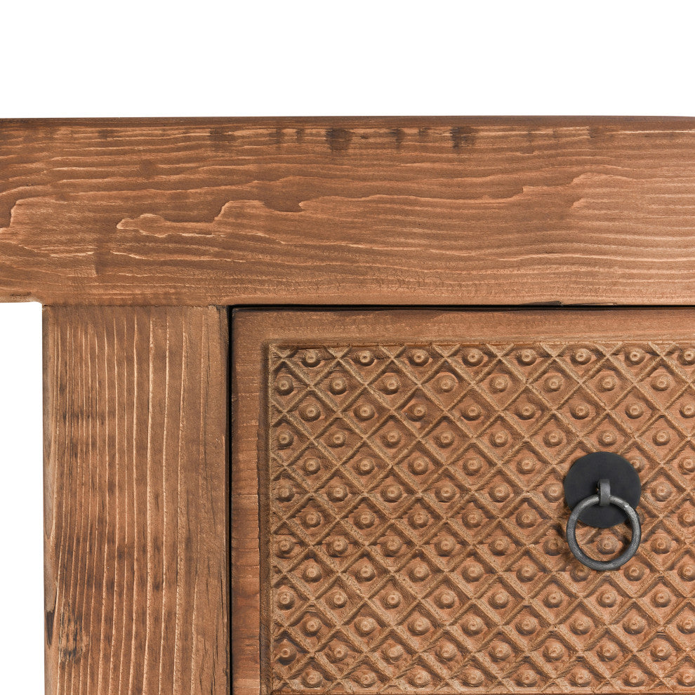 Lahey 11-Drawer Console Table by Kosas Home, Mission Brown