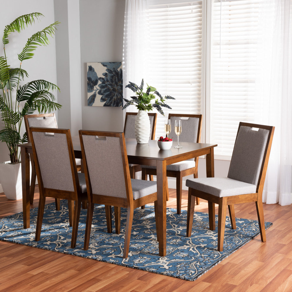 Autumn Modern 7-Piece Dining Set, Gray