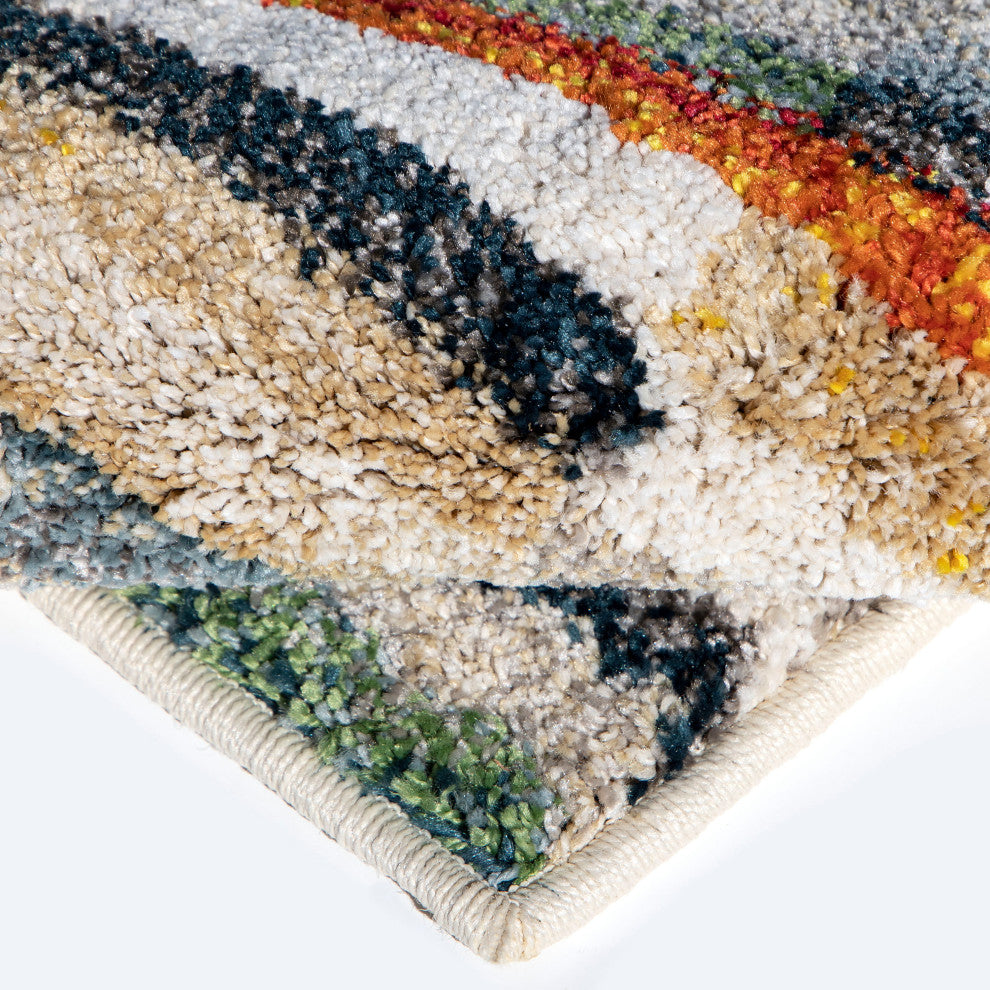 Orian Gemstone Tamley Multi Beige Area Rug 7'10" x 10'10"