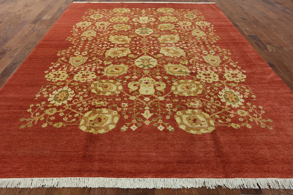 Valley Oriental Hand-Knotted Peshawar Chobi Wool Rug, 9'x12'