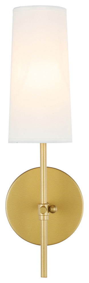 Elegant Lighting LD6004W5 Mel 16" Tall Bathroom Sconce - Brass