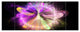 Purple Circle with Amazing Curves, Floral Canvas Art Print, 70"x28", 6 Panels