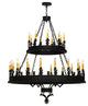 48 Wide Asen 27 Light Two Tier Chandelier