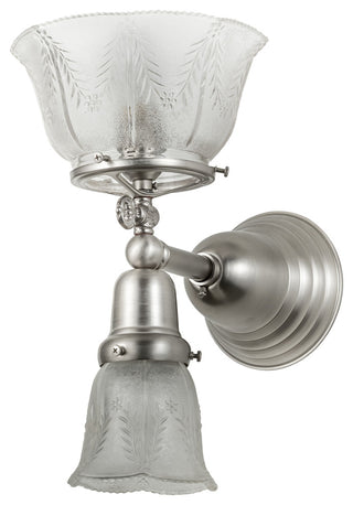 7.5 Wide Revival Gas & Electric 2 Light Wall Sconce