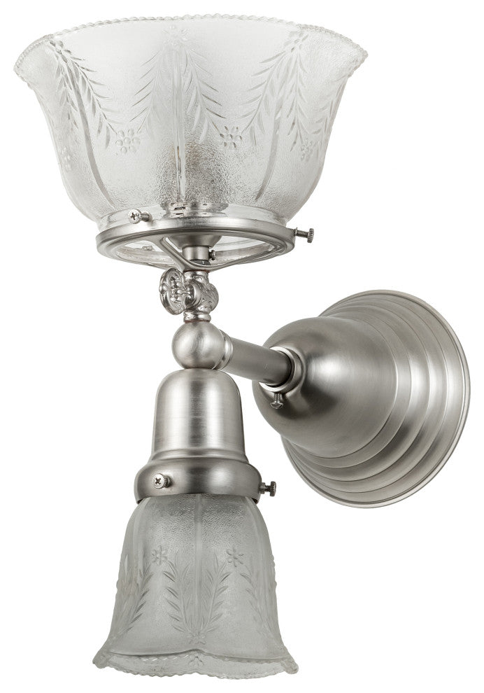 7.5 Wide Revival Gas & Electric 2 Light Wall Sconce