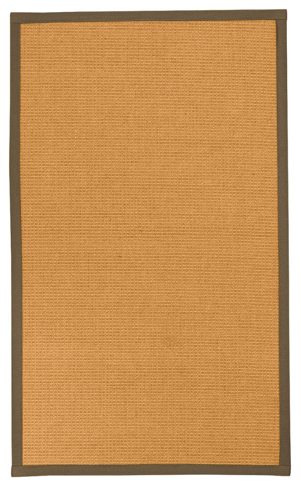 Natural Area Rugs Davlin Custom Sisal Rug, 9' x 12', Fossil Border