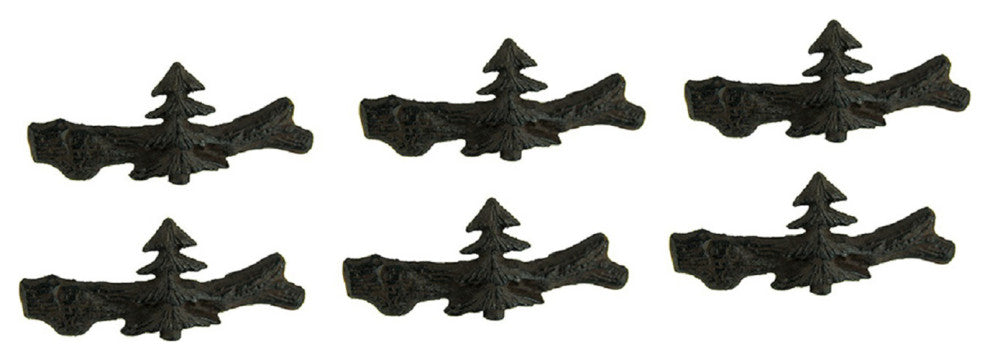 Set of 12 Cast Iron Pine Tree Drawer Pulls