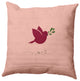 Noel Bird Decorative Throw Pillow, Pink, 16"x16"
