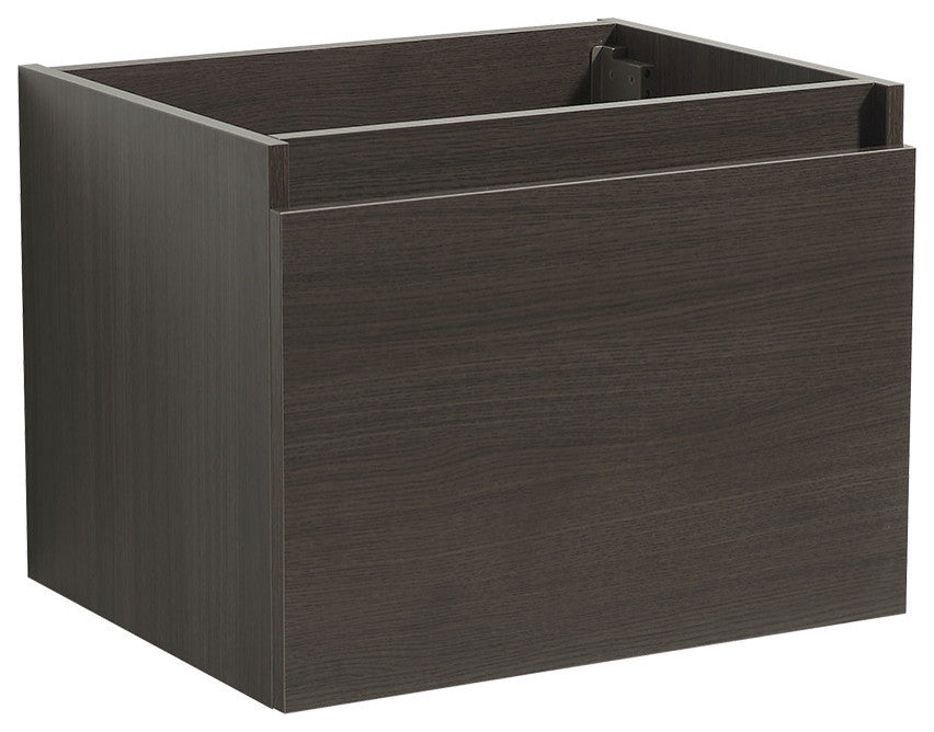 Nano 24" Bathroom Cabinet, Base: Gray Oak, Base Only