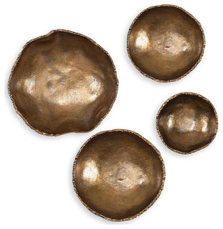 Uttermost 04299 Lucky 11" Tall Aluminum Cultural Sculpture - Set - Brass