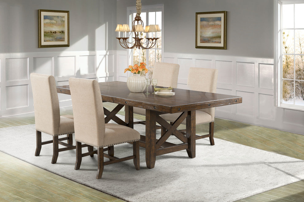 Francis Fabric Back Side Chair Set