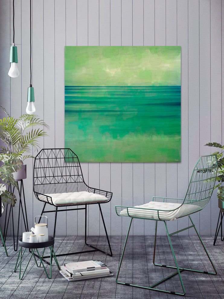 "Horizon" Painting Print on Wrapped Canvas, 32"x32"