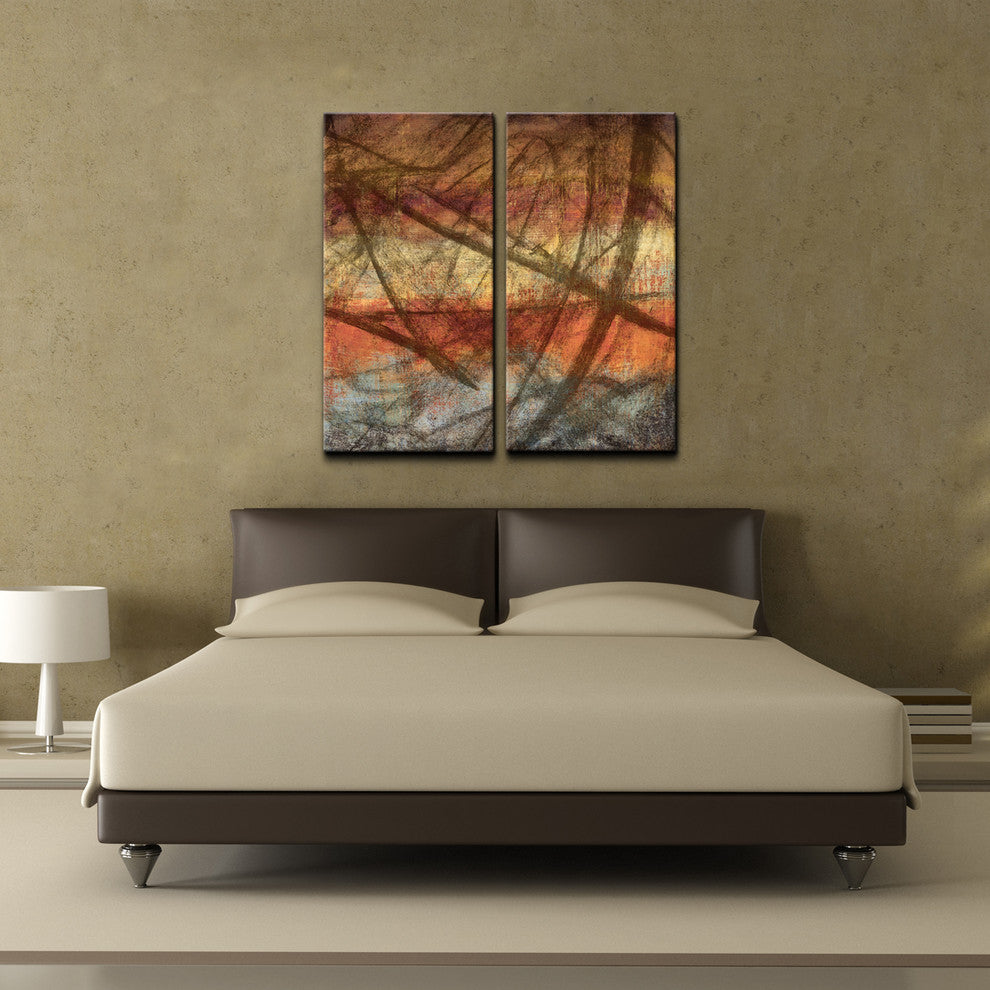 Abstract 2-Piece Canvas Wall Art