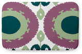 24" x 17" Boho Bathmat, Green