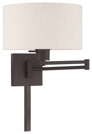 Livex Lighting Bronze 1-Light Swing Arm Wall Lamp