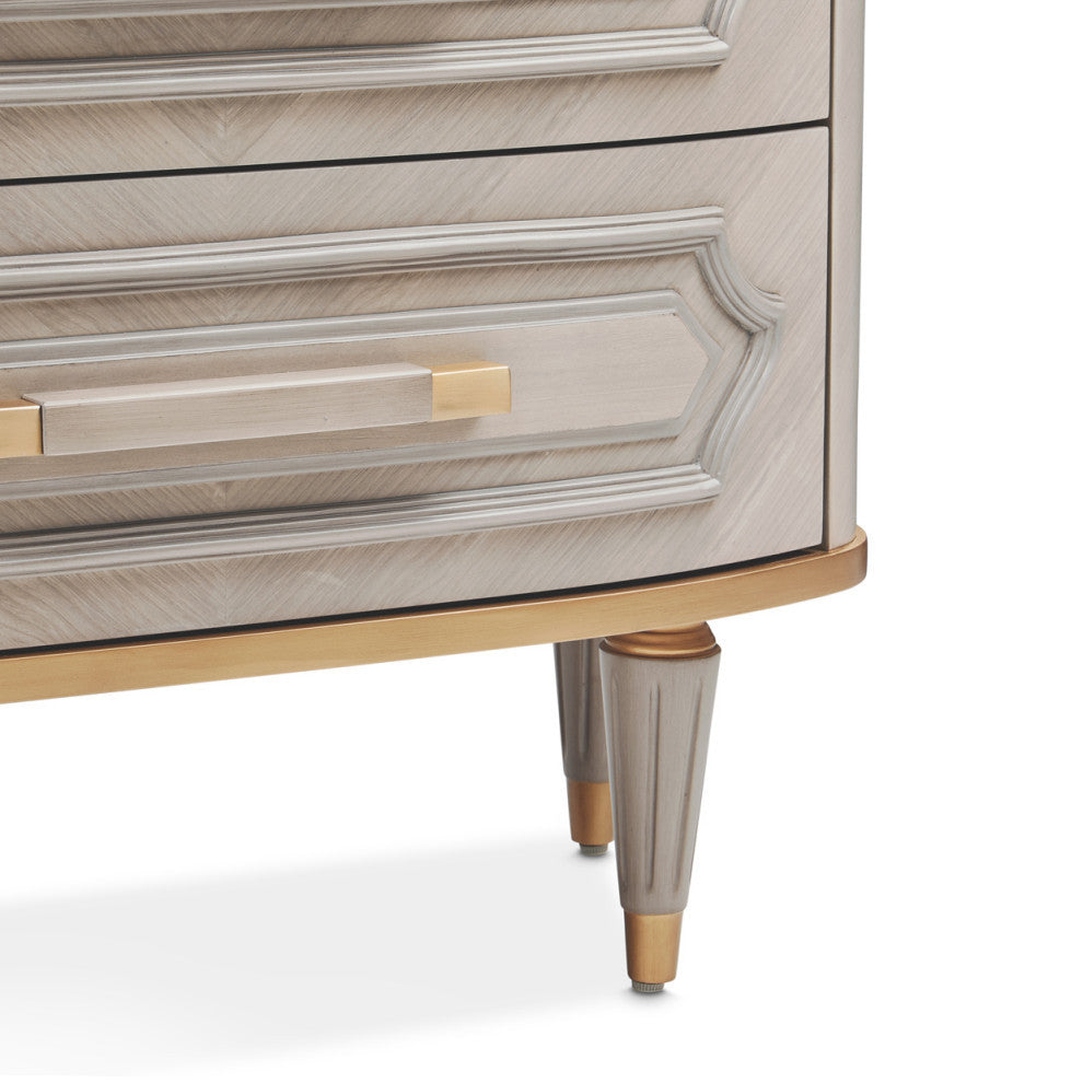 St. Charles Media Cabinet, Dove Gray