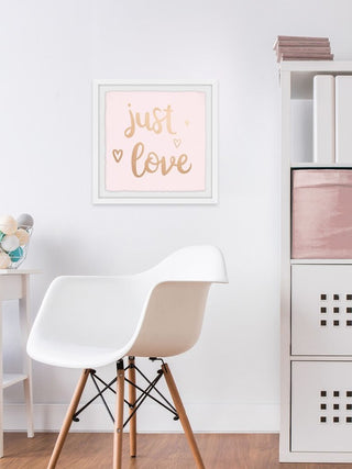 "Just Love" Framed Painting Print, 24"x24"