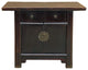 Vintage Chinese Dark Brown Drawers Side Table Credenza Vanity Cabinet Hcs7798