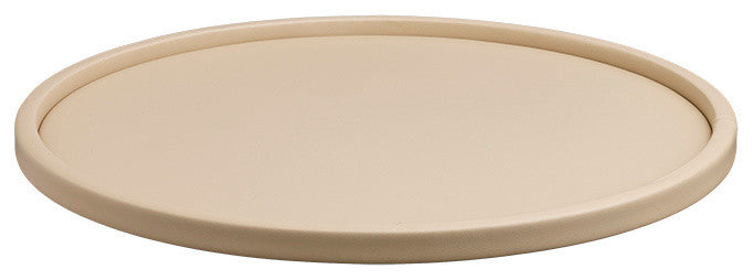 Kraftware Contempo Beige 14" Round Serving Tray, Beige