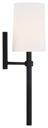 Bromley 1 Light Black Forged Wall Mount