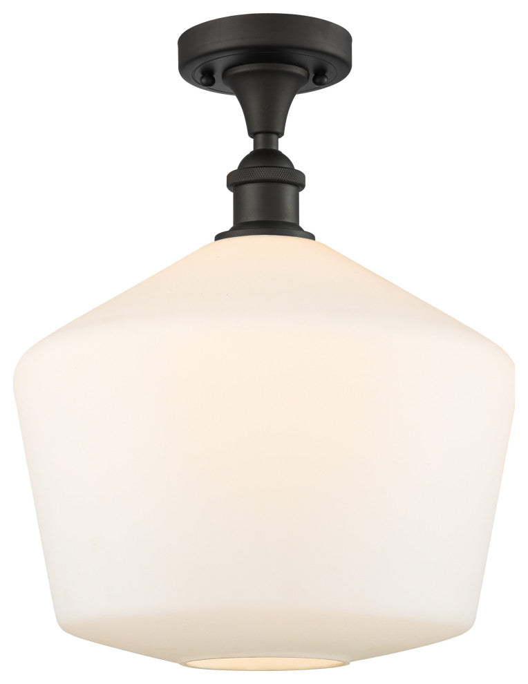 Innovations 516-1C-OB-G651-12 1-Light Semi-Flush Mount, Oil Rubbed Bronze