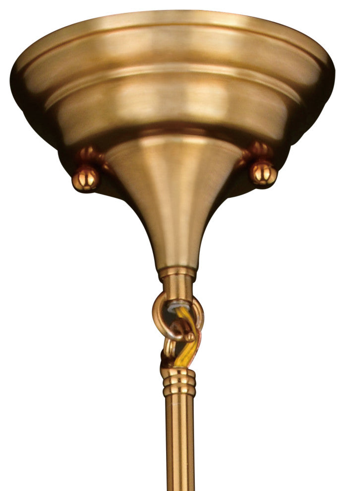 Huntley 12" 1 Light Pendant Natural Brass