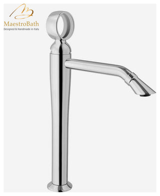 Dimo Luxury Single Handle Bathroom Sink Faucet, Polished Chrome, High