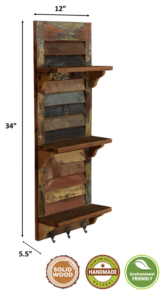 Bedford Key Hanger with Display Shelves