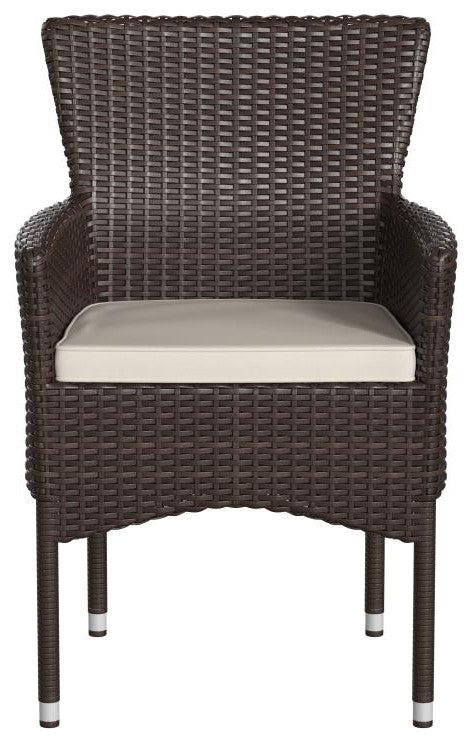 Maxim Modern Wicker Patio Armchairs Fade & Weather-Resistant Frames and Cushions