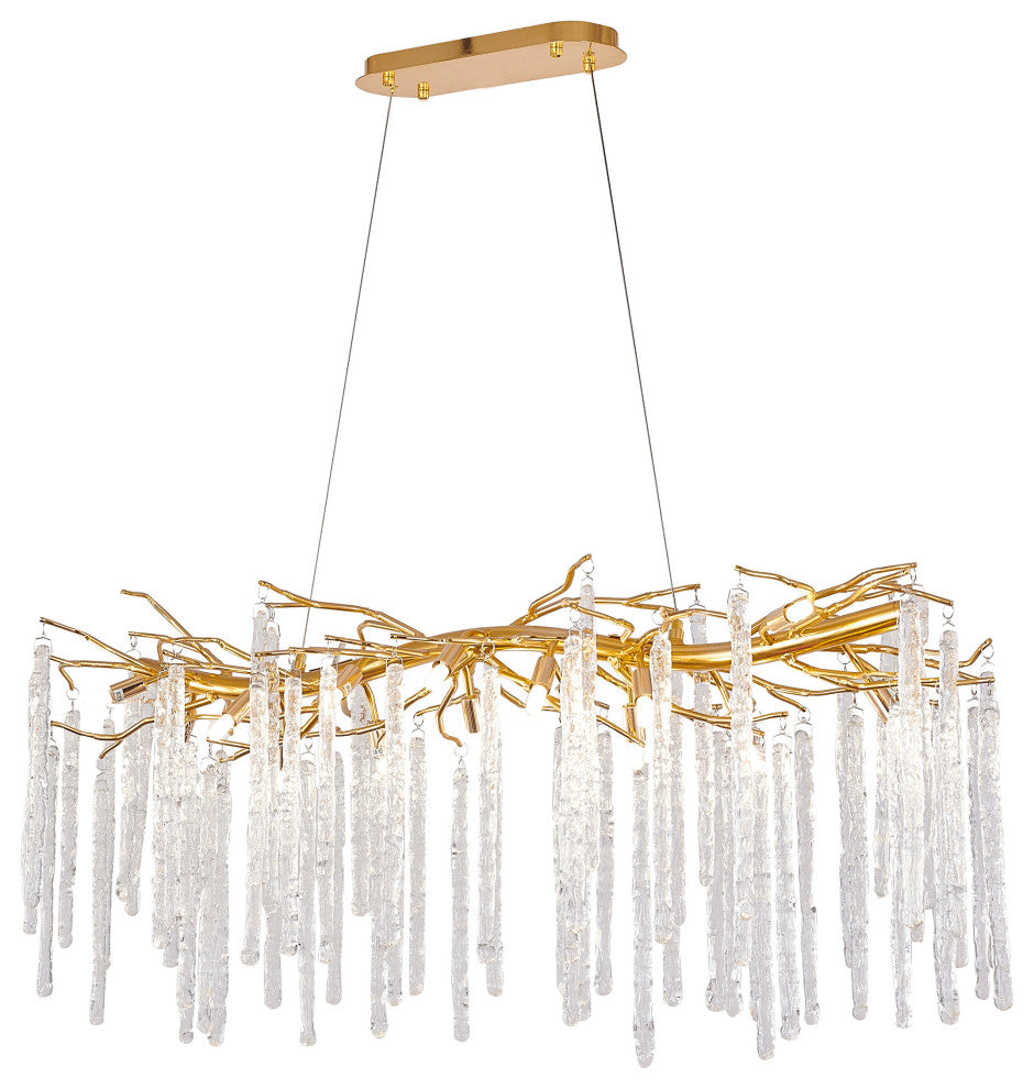 Bethel International CN09C47G 16 Light Chandelier, Gold