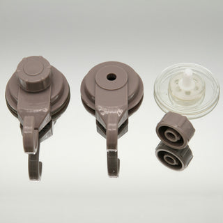 Strong Hold Vacuum Suction Cup Hooks Shower-Kitchen Walls Organizer Loofah Set 2