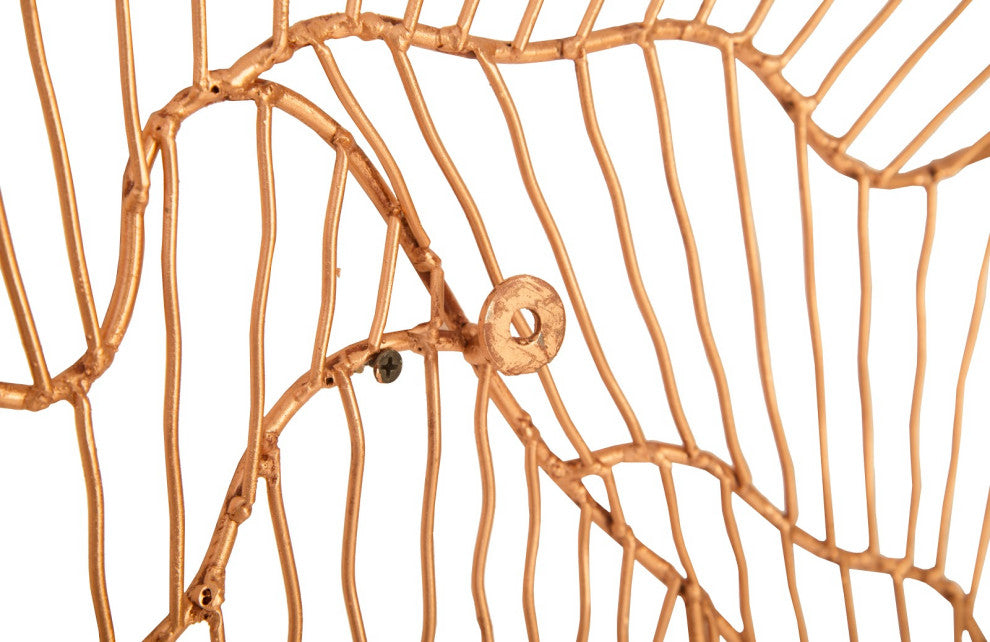 Poppy Flower Wall Art, Copper