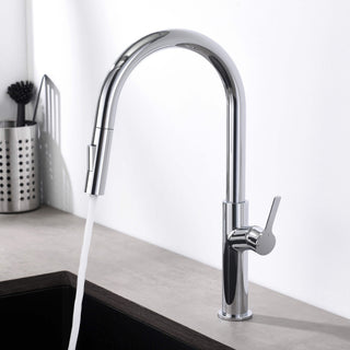 Fusion-T Single Handle Pull Down Kitchen Sink Faucet, Chrome