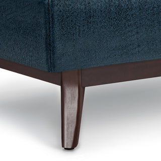 Owen Coffee Table Storage Ottoman, Distressed Dark Blue