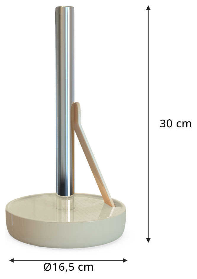 Aluminum Kitchen Paper Towel Holder, Marble Finish Tissue Paper Dispenser, Beige